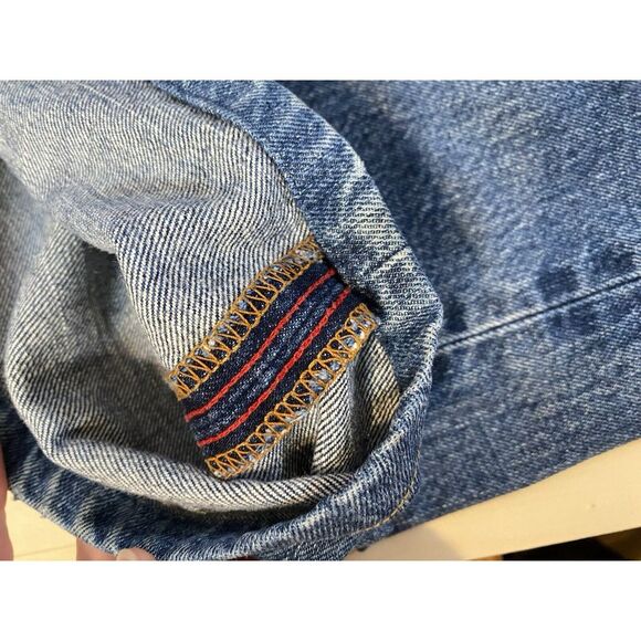 Vintage Lucky Brand Dungarees Gene Montesano Made In USA Jeans 30 / 10 Selvedge - Picture 11 of 14